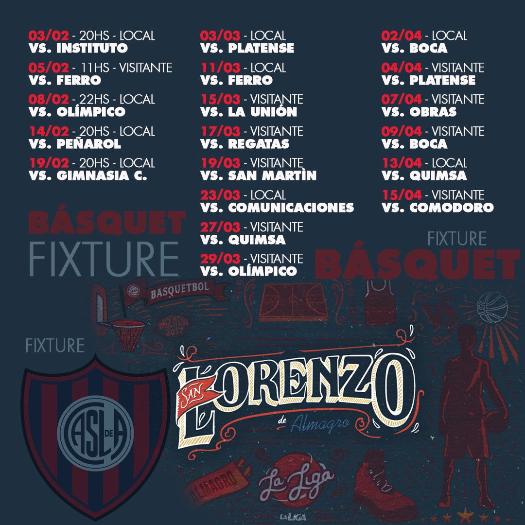 Fixture Casla fuente Twitter @CASLABasquet