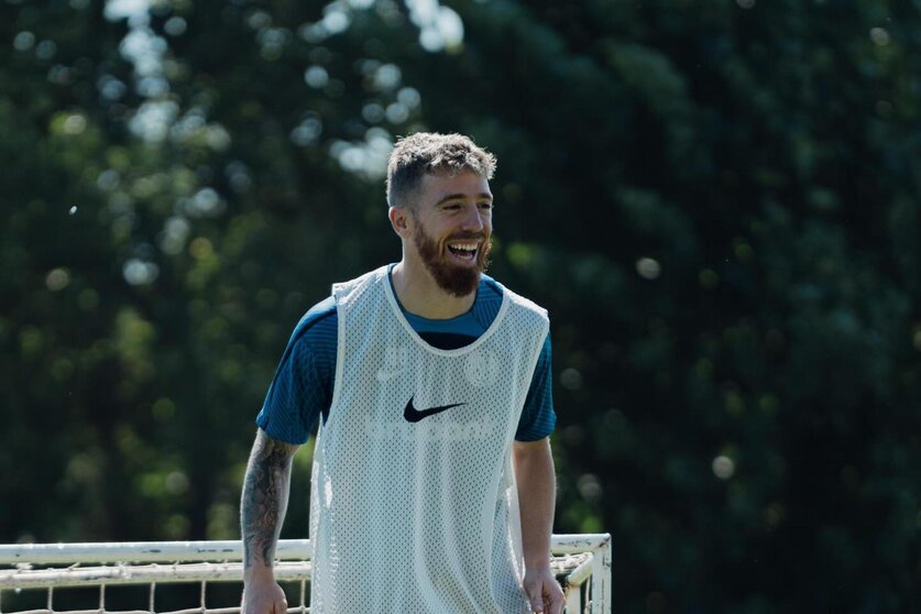 Iker Muniaín, el principal referente de San Lorenzo.