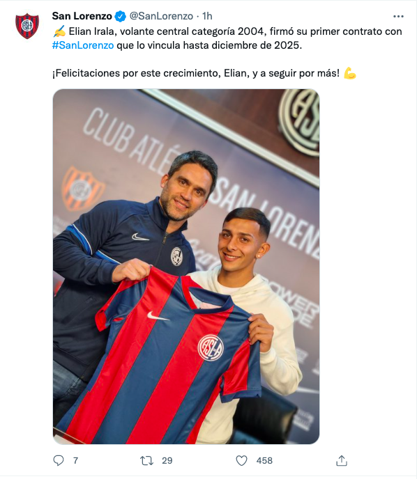 San Lorenzo aseguró a una de sus joyas Firmó contrato hasta 2025